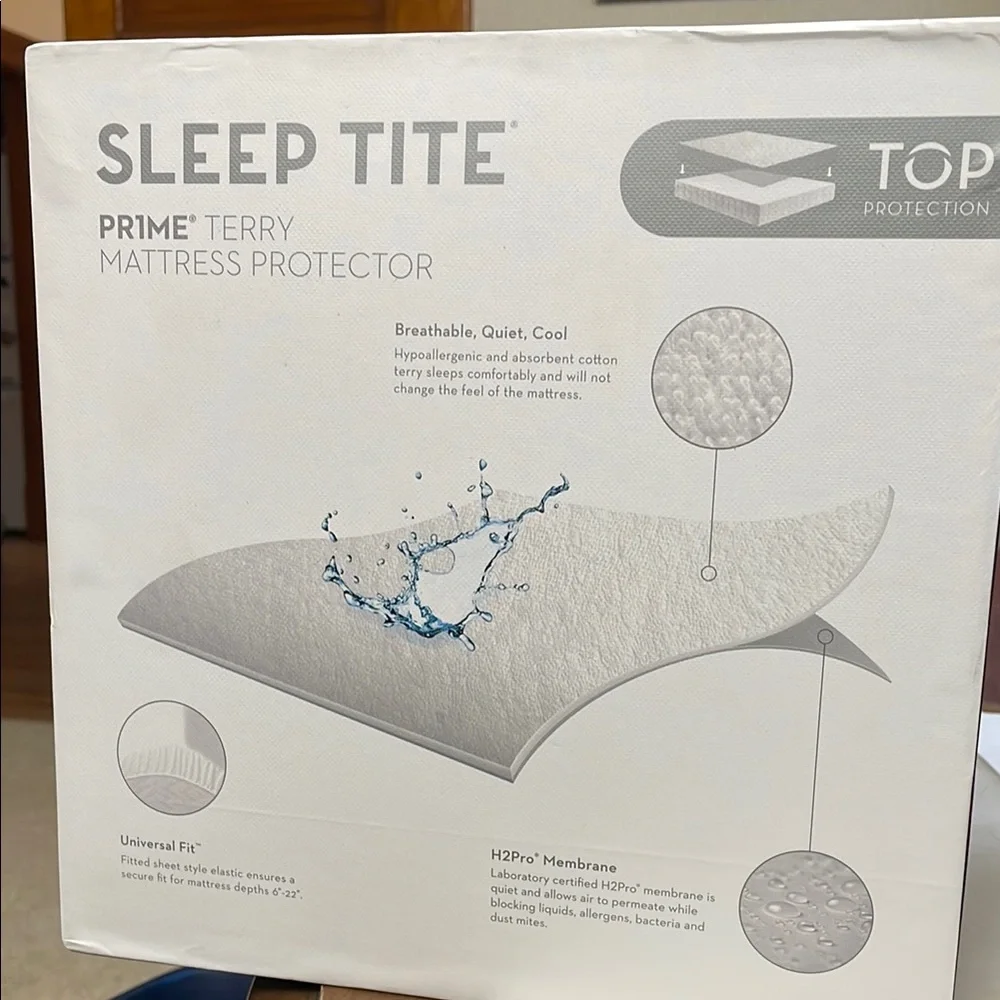 Malo White Mattress Cover Waterproof Protection Twin XL Sleep Tite